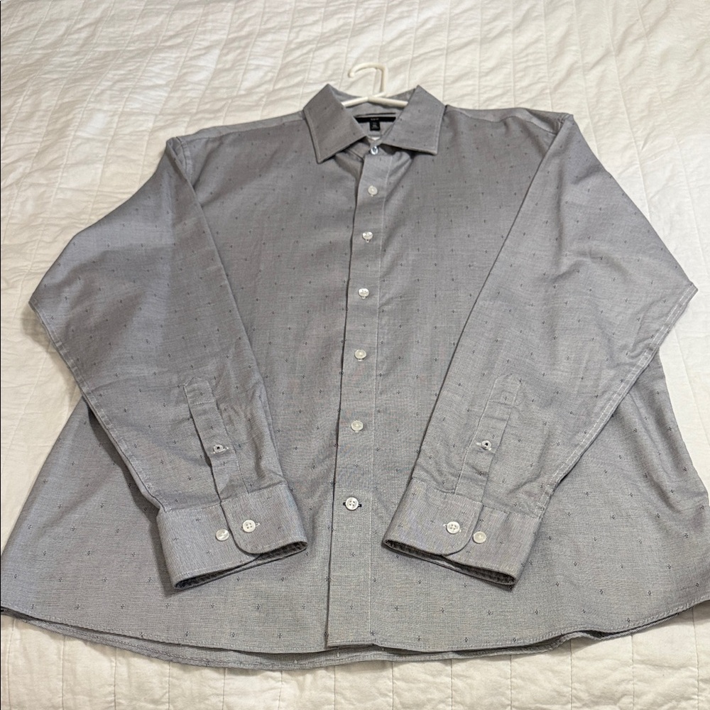 Bonobos Men's Dress Shirt in Subtle Gray: EXCELLENT CONDITION